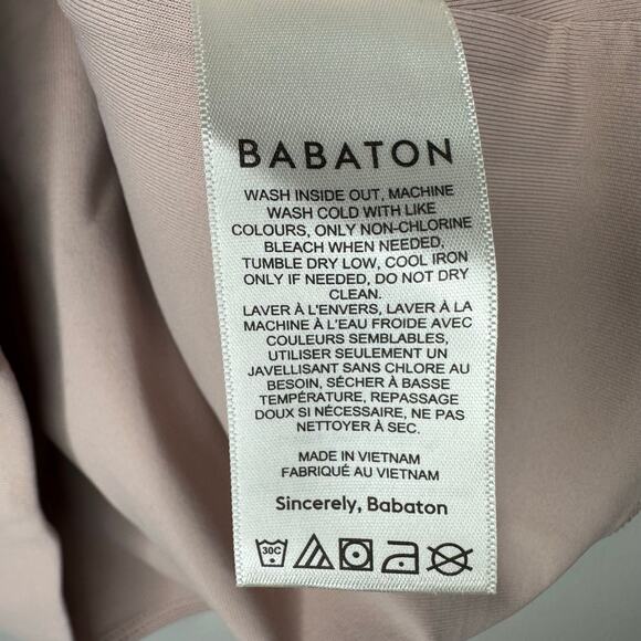 Women’s Babaton Contour Riser Zip Up Jacket in Barely Blush Size Medium - Picture 4 of 5